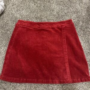 Copper Key Rich Red Mini Skirt